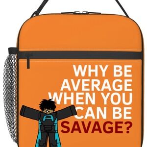 Roblox Orange School Lunch Box - Including Pocket
